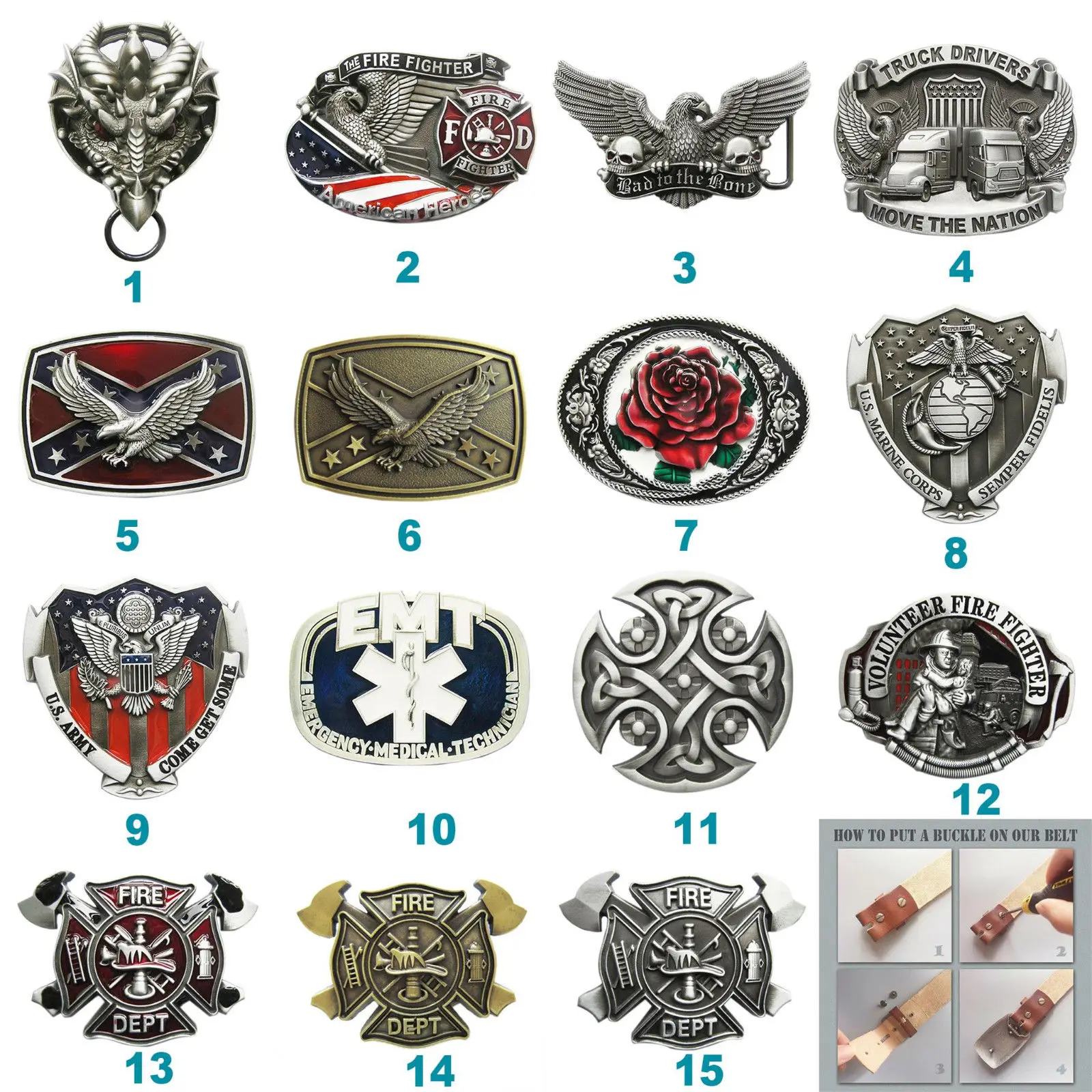 Vintage Style Western Men Belt Buckle also Stock in the US