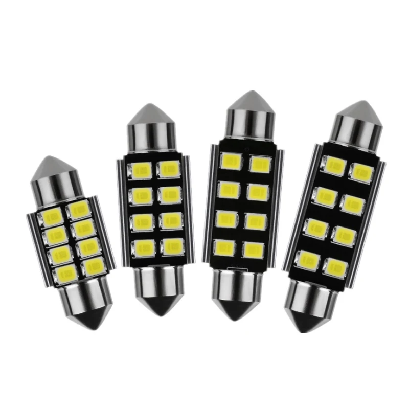 

2/4 шт. Festoon 8smd светодиодный 31 мм 36 мм 39 мм 41 мм CANbus C5W LED безотказсветодиодный лампы 5630 5730 для внутреннего чтения белые лампы купольные лампы