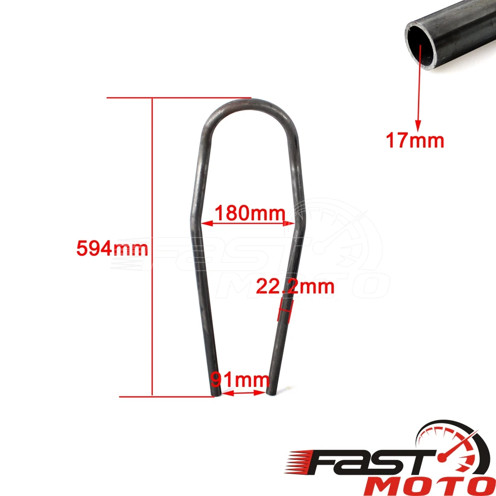 Motorcycle Swept Rear Seat Hoop LED Tail Brake Light Turn Signal Lamp 560mm Frame Loop 7/8"  Tube for Yamaha XJ550 XJ650 XS650