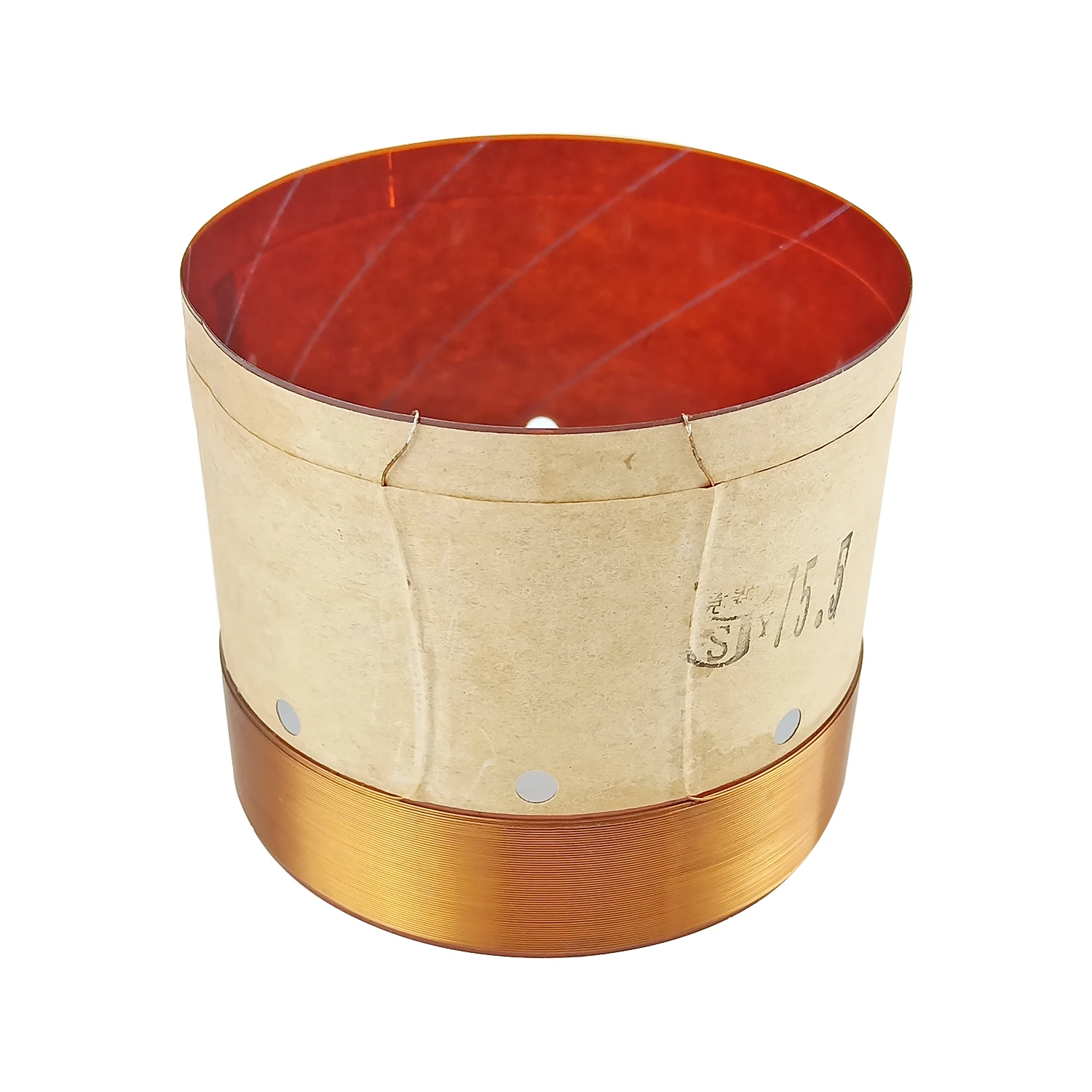 GHXAMP 75.5 مللي متر باس المتكلم ملف صوتي KSV سلك مستدير 75.5 الأساسية 8ohm مكبر الصوت Cail إصلاح مضخم الصوت المتكلم الملحقات لتقوم بها بنفسك 2 قطعة