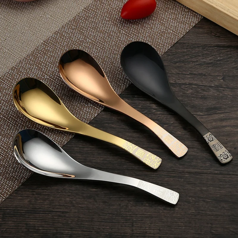 Stainless Steel Coffee Mixing Stirring Spoon Coffee Spoon Salad Dessert Serving Spoon Tea Kitchen Teaspoons Dinnerware