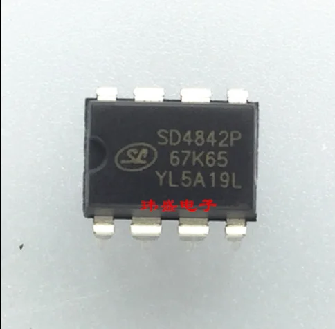 50pcs/lot SD4842P  SD4842 DIP8 LCD CHIP