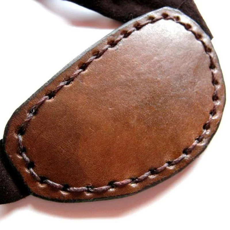 Cosplay Pirate Leather Eye Patch Cover Steampunk benda benda sull'occhio Gear Halloween carnevale puntello con un occhio Larp Costume accessorio