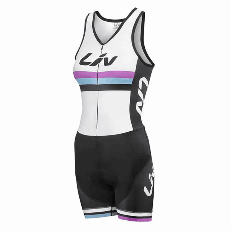 Cycling skinsuit sets summer women sleeveslees bicycle clothing maillot ciclismo team mtb bike speedsuit areo apparel suit