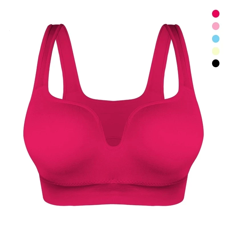 

Women Sport Bras Yoga Shirt Fitness Running Vest Underwear Padded Bra Crop Sports Workout Top Wireless Push Up Brassiere