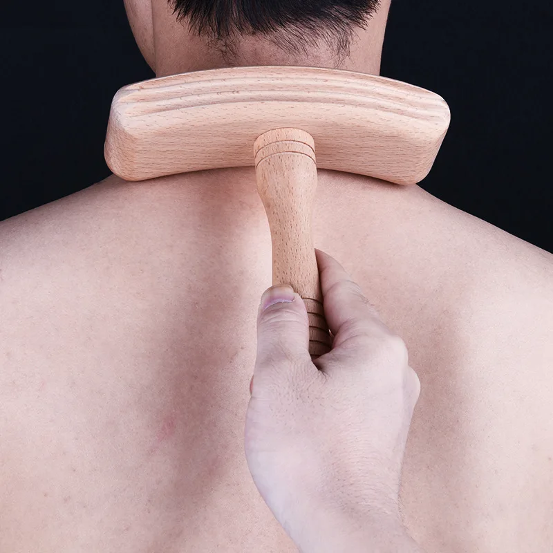 

Wooden Scraping Neck Back Scratcher Gua sha Massage Pain Relief Acupressure Acupoint Claw Massager fat burning beauty slimming