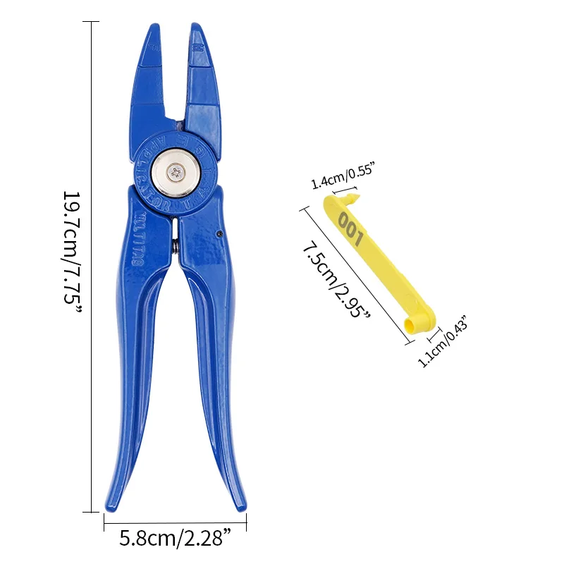 Livestock Sheep Goat Ear Tags Pliers And Dog Rabbit Sheep Ear Tags Nylon Material Sheep Laser Ear Tag Animal Identification