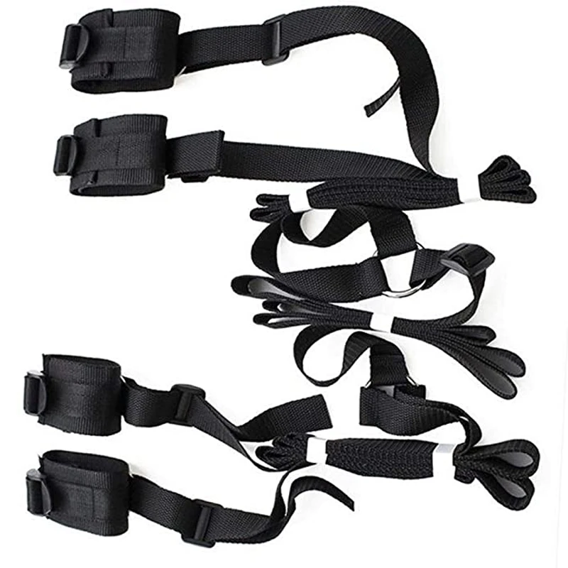 BDSM Bondage Gear Set Handcuffs Ankle Cuff Restraints Sex Toys for Women Men Couples Adult Games Erotic Furniture Accessories