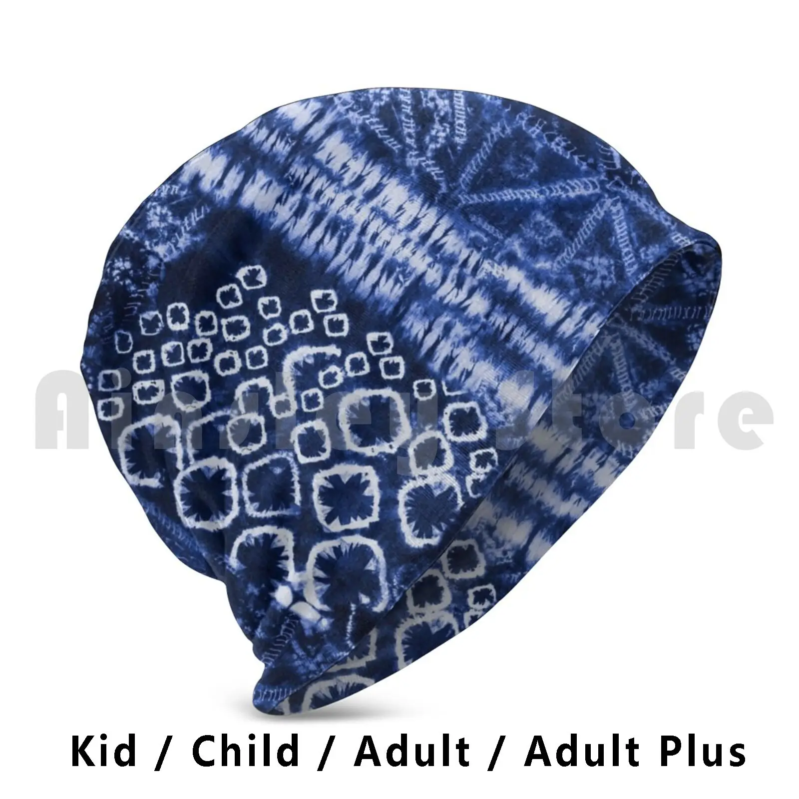 Deep Sea Blue Shibori Tie-Dye Hat 2599 Hat Tie Dye Rainbow Acid Swirl Twirl Rollercoaster