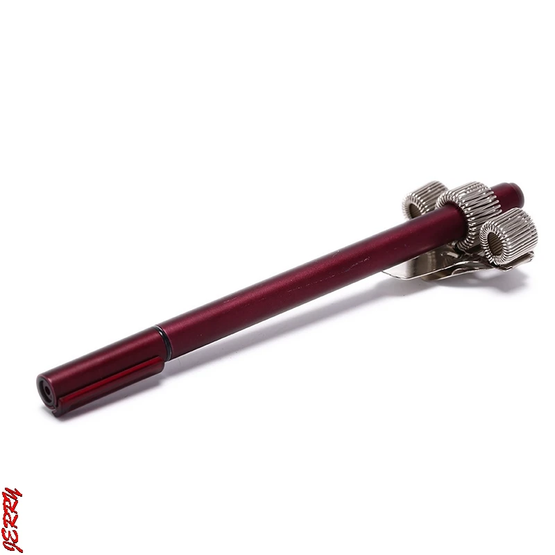 Portalápices de Metal con Triple agujero, 1 unidad, con Clip de bolsillo, soporte para uniforme de enfermera, almacenamiento de escritorio creativo