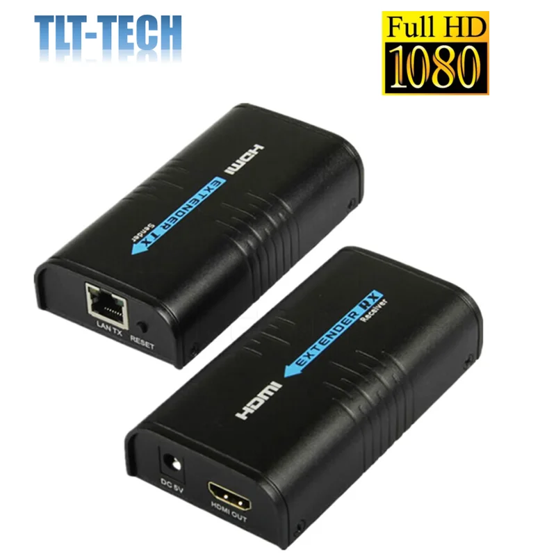 

TLT-TECH HSV373 HDMI Extender Splitter HDMI over network TCP IP UTP by cat5 cat5e cat6 rj45 1080P HDMI Extender Sender Receiver