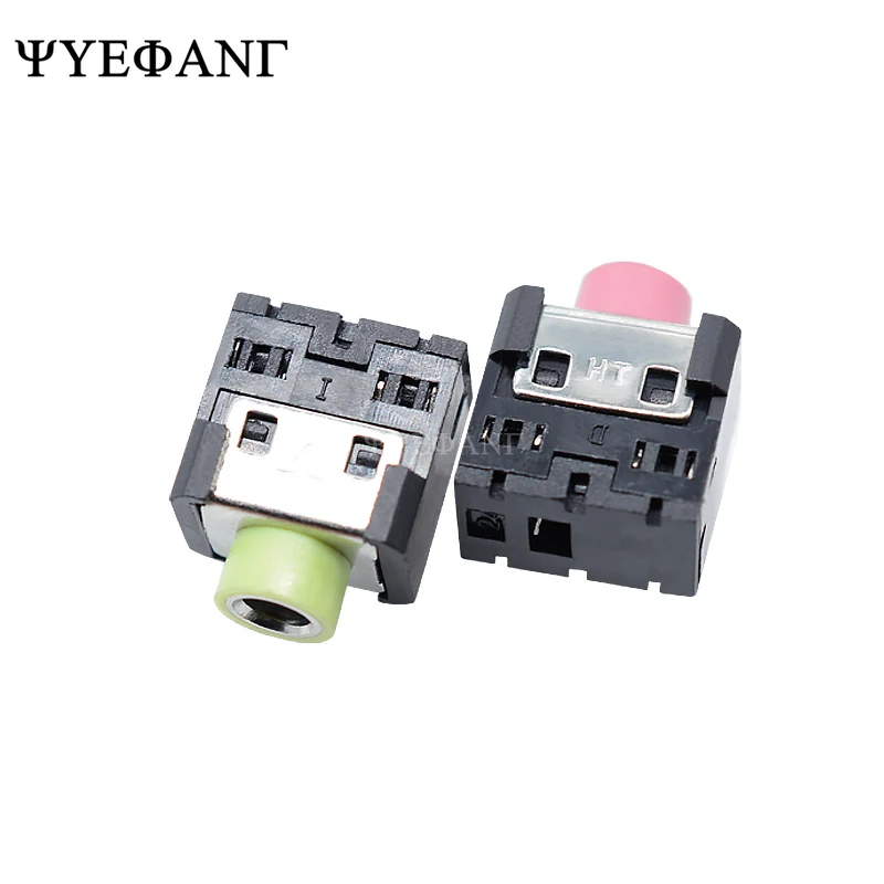 10Pcs PJ306 PJ-306 3.5mm Female Audio Connector 5 Pin DIP Stereo Headphone Jack Pink Green