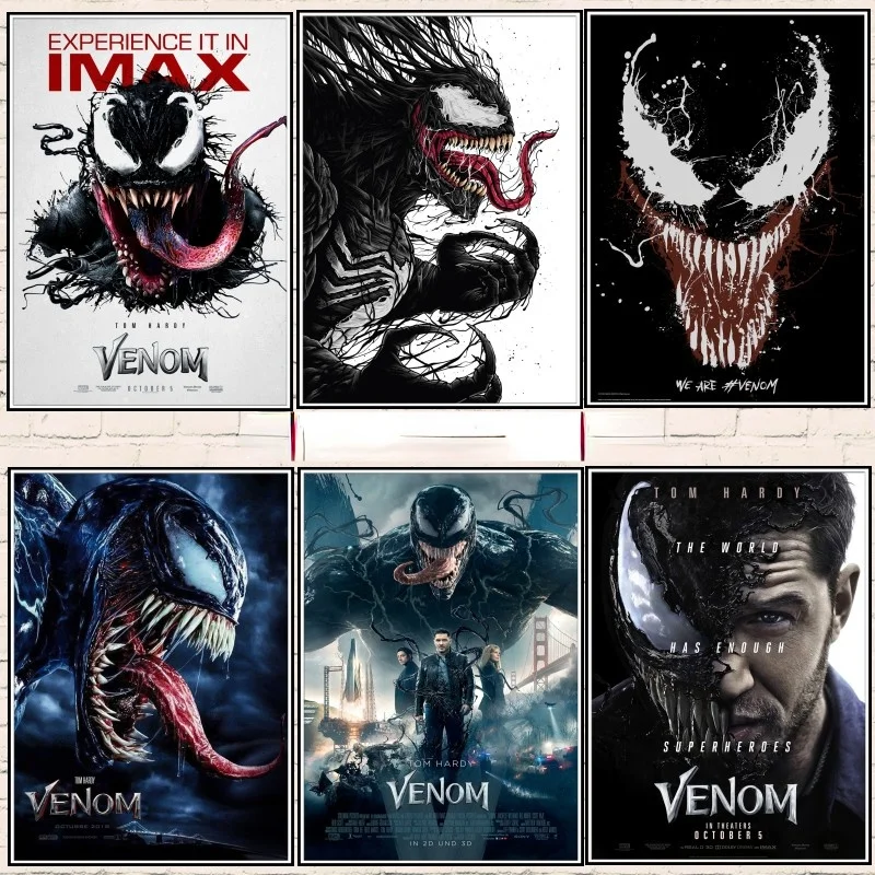 Venom Poster Movie Comic Hero Poster Wall Art Picture Home Decoration Diamond Painting Cross Stitch Kit