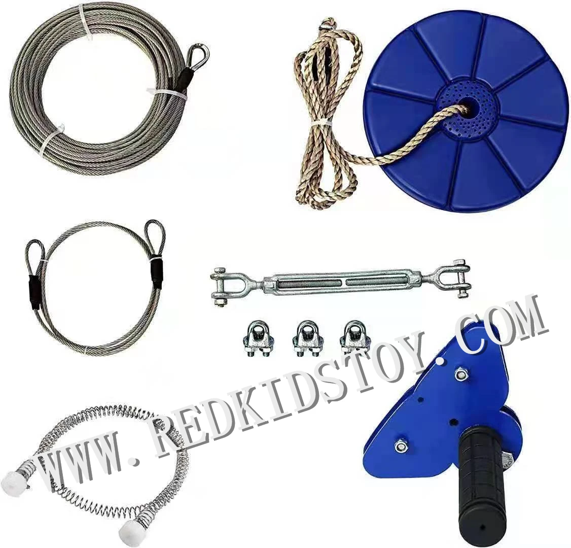 CTSC 95 Foot(30 Meters) Zip Line Cable Kit with Brake and Seat HZ-9711