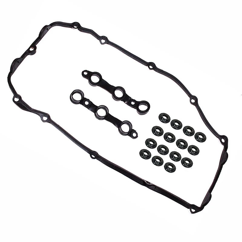 11120034106 Valve Cover Gasket +15PCS 11121437395 Gasket for BMW E36 320i 325i 325is E34 320I 325I 325IX 11129070531 11120034107