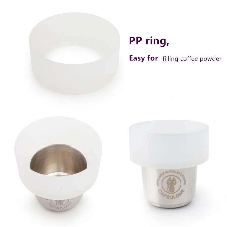 stainless steel capsule tamper and filling ring fit for Capsulone illy coffee machine pod capsule