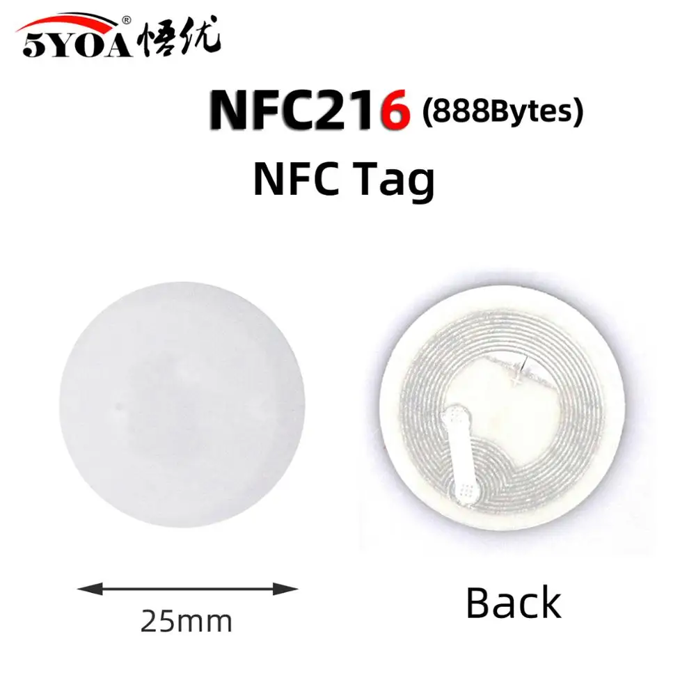 5 шт. NFC метка NFC 216 ярлык 216 наклейки ярлыки значки ярлык 13,56 МГц для huawei share ios13 личные автоматические ярлыки