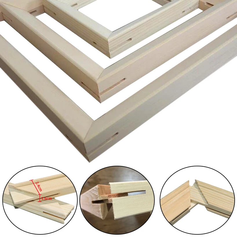 

Diamond Painting Wood Frame Canvas Oil Painting Factory Price Wood Frame For Canvas Oil Painting Number DIY Frame Picture Frame