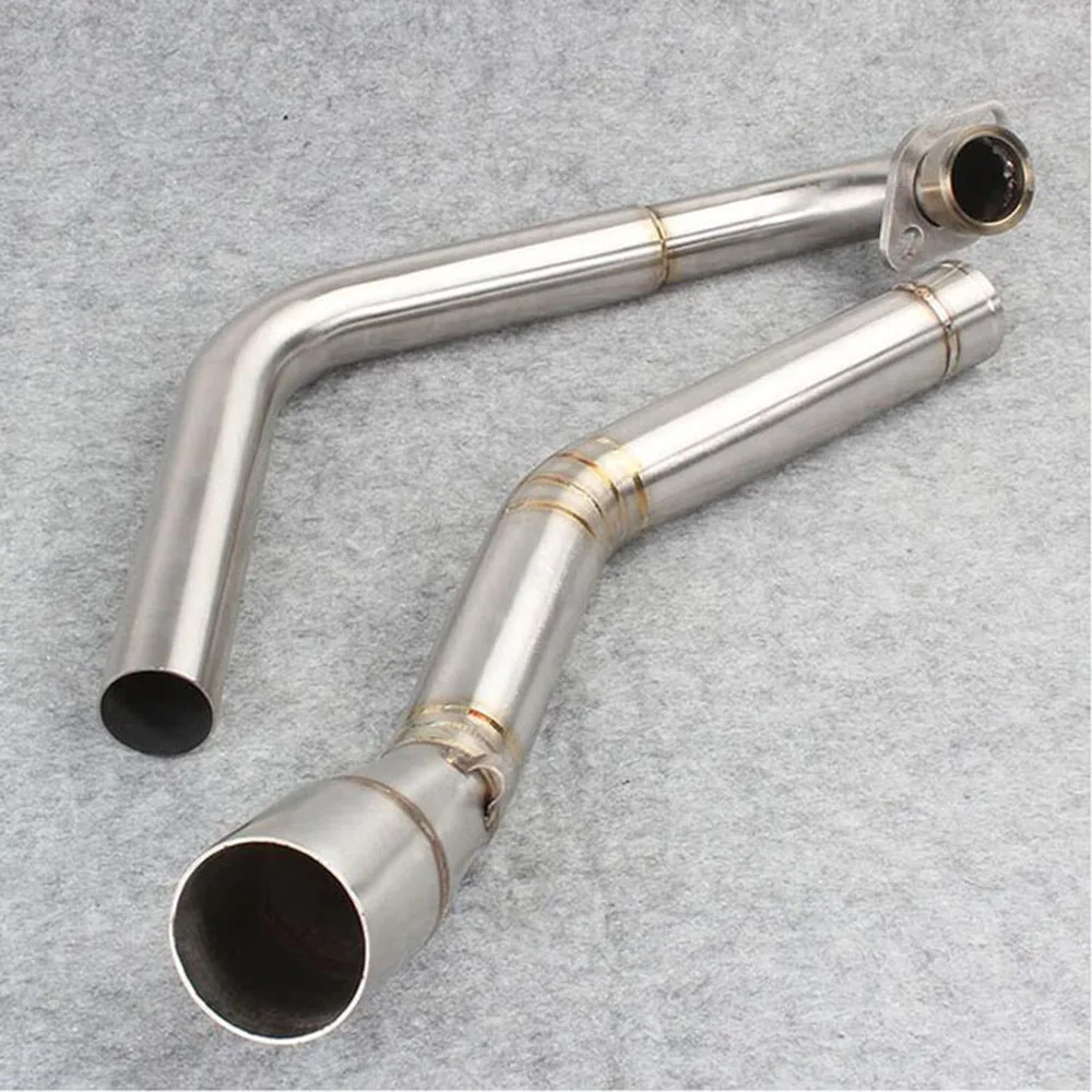 

TKOSM Motorcycle Motorbike Exhaust Link Pipe Mid Pipe Stainless Steel Down Pipe for Yamaha R15 Yamaha R15 Exhaust Pipe Muffler