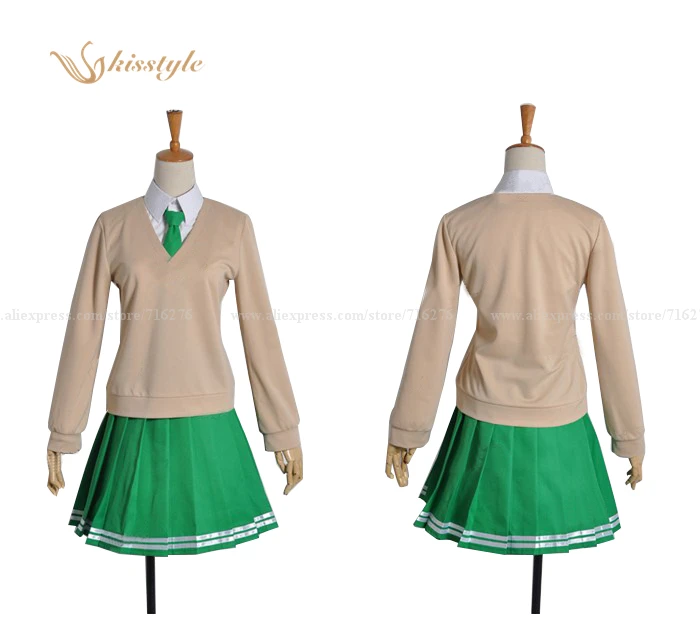 Kisstyle mode amour laboratoire Natsuo Maki Fujisaki fille académie école uniforme Cosplay Costume, personnalisé accepté