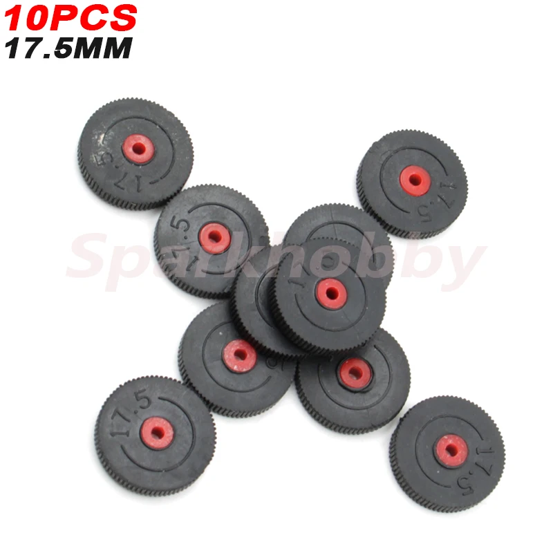 10PCS Sparkhobby External Diameter 17.5MM Hole Diameter 1.8MM Rubber wheel For RC fixed wing Airplane Helicopter Model DIY Parts