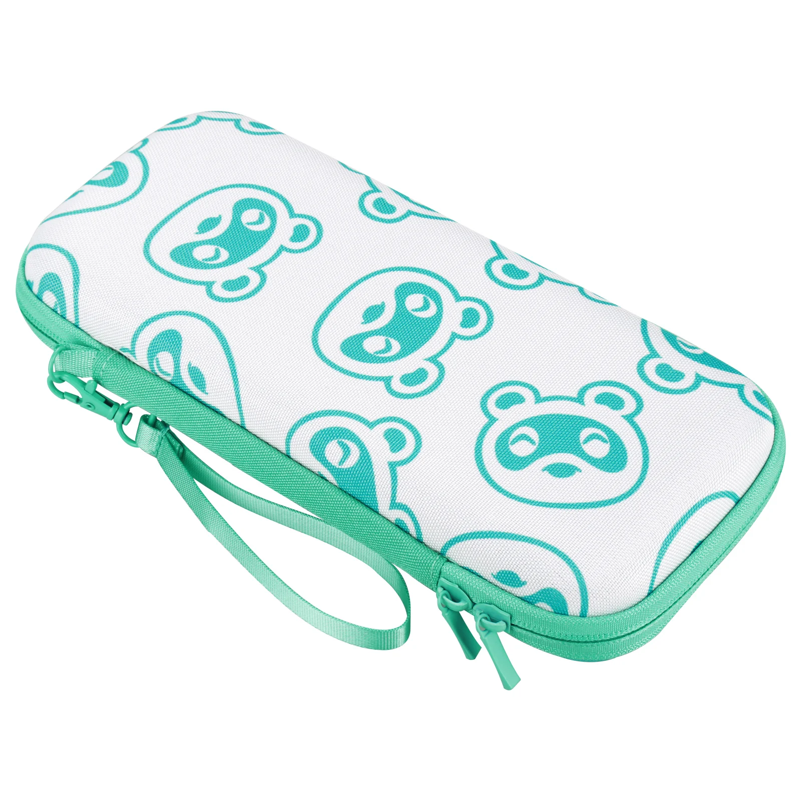 กระเป๋าเก็บของสีเขียวป่าสัตว์กระเป๋าแข็งกระเป๋าหิ้วสำหรับ Nintendo Switch และ Nintendo Switch Lite