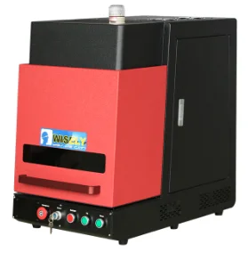 LASER Enclosed Fiber Laser Marking Machine 20W/30W/50W Laser Engraving Stainless aving Rotary axis