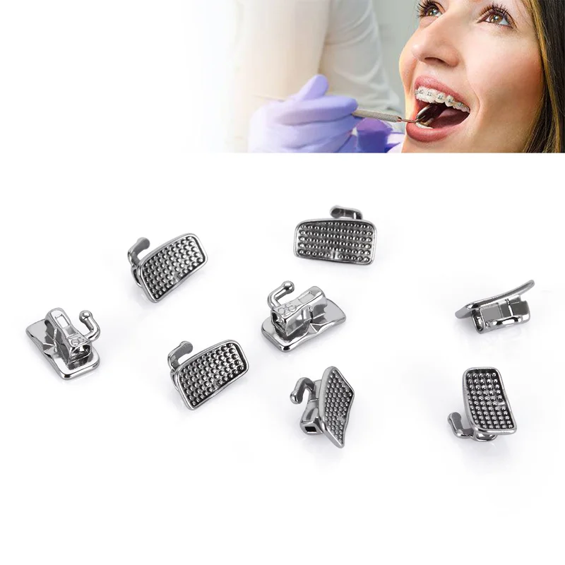 Dentst 50Sets/200pcs Dental Orthodontic 1st 2nd Molar Bondable Buccal Tubes Monoblock Non-Convertible 0.022 Roth MBT