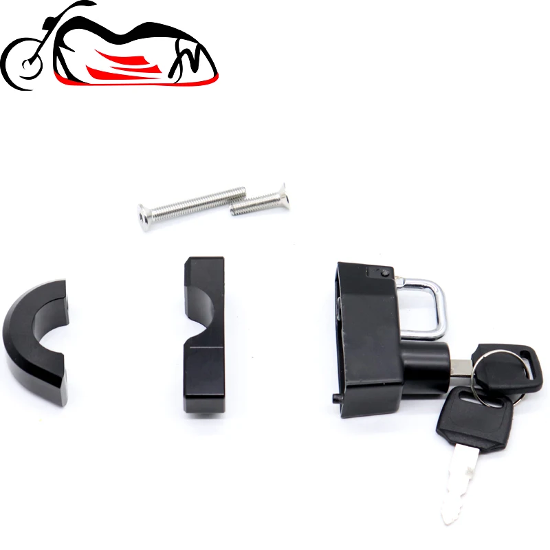 FOR HARLEY-DAVIDSON XL 883 1200 Motorcycle Universal 25mm Handlebars Helmet Lock Key Padlock Accessories 1997-2017 2015 2016