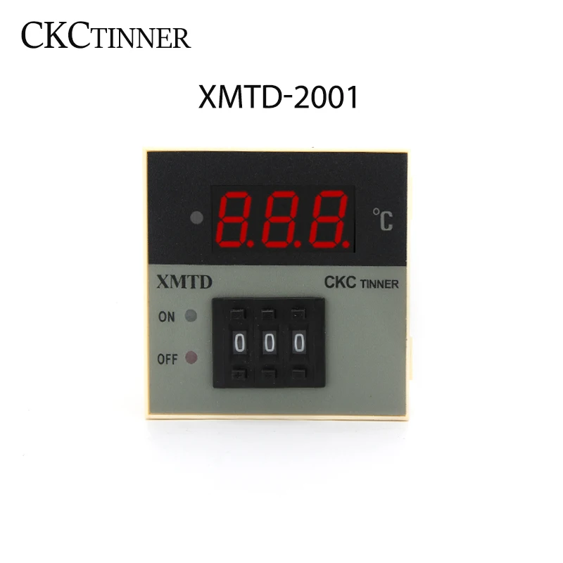 XMTD-2001 PID  Digital Display Temperature Controller 0-399℃ 0-999℃ K E PT100 Thermocouple 220AC 75*75mm Thermostat 220V 110V