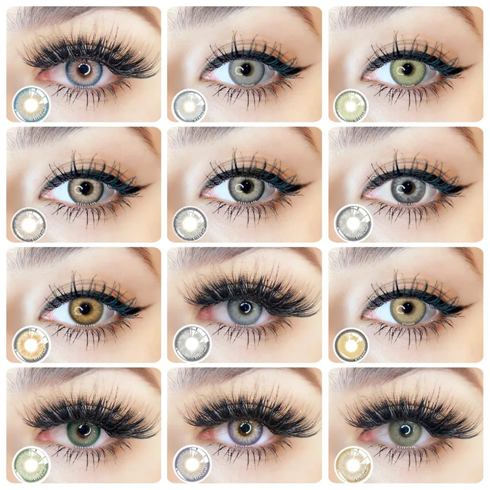 EYESHARE 2PCS/Pair Fashion Natural Color Contact Lens Eye Colored Lenses Contacts Beauty Equipment