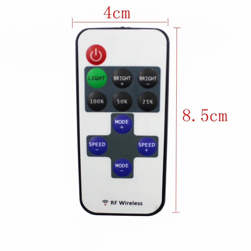 DC 5V 12V 24V 12A Mini RF Wireless LED Remote Controller Led Dimmer Driver For Single Color LED Strip SMD 5050/3528/5730/3014