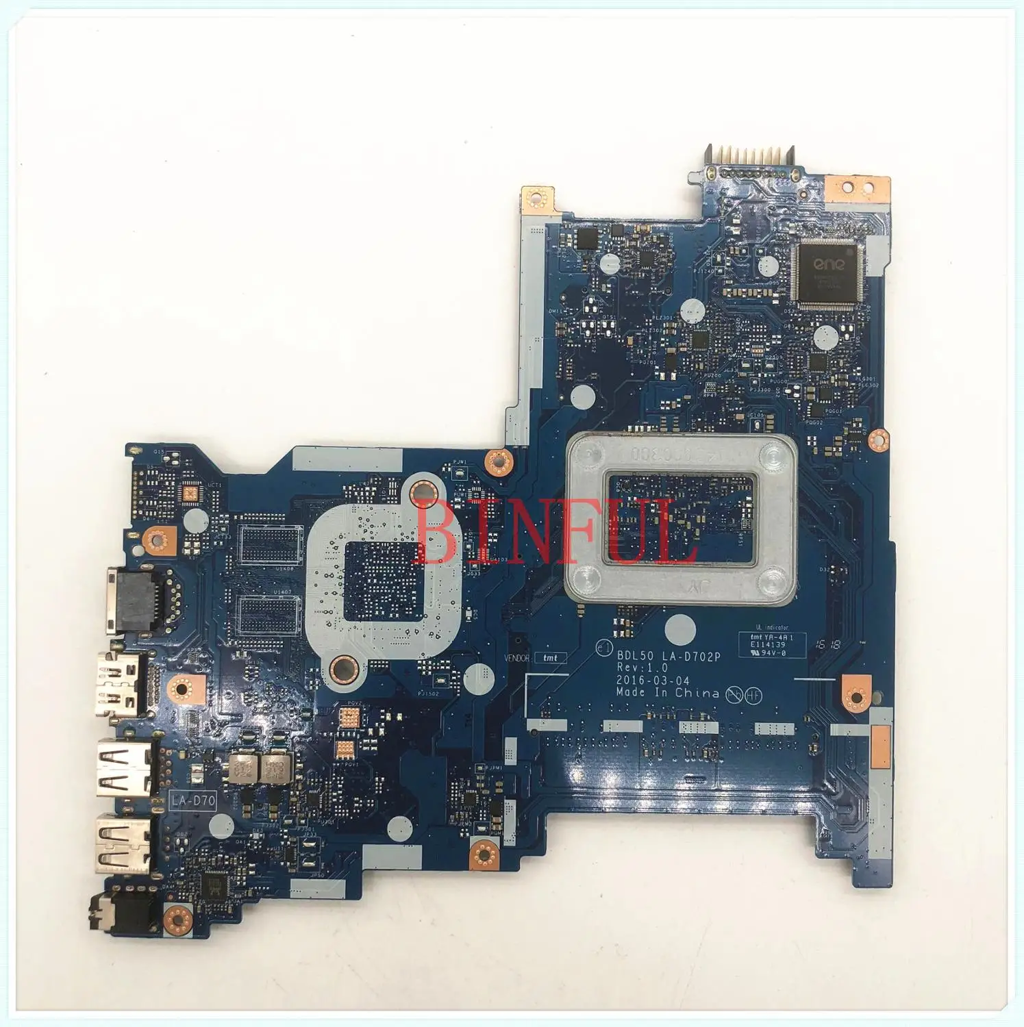 Mainboard For HP 15-AY 250 G5 BDL50 LA-D702P Laptop Motherboard 854944-001 854944-601 W/SR2KN N3060 CPU DDR3 100% Full Tested OK