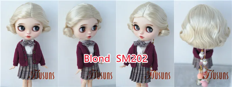 JD338 4-5' 5-6' 6-7' 7-8' 8-9' 9-10' Retro Monroe Wave Synthetic Mohair Doll Wigs 1/8 1/6 1/4 1/3 MSD SD DOD Blythes BJD Hair