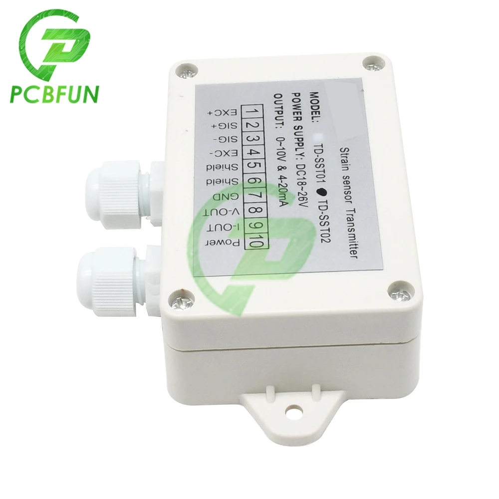 0-5V 0-10V 4-20mA Load Cell Sensor Amplifier Transmitter Strain Gauge Sensor Weigh Transmitter Amplifier Sensitivity 1.5-2.1MV/V
