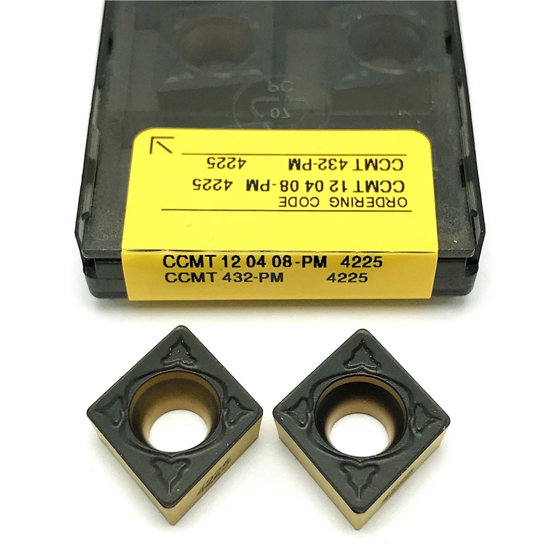 CCMT120404 CCMT120408 PM 4225 utensili in metallo duro utensili per tornio CNC utensile da taglio di alta qualità CCMT 120404 inserti per tornitura CCMT 120404