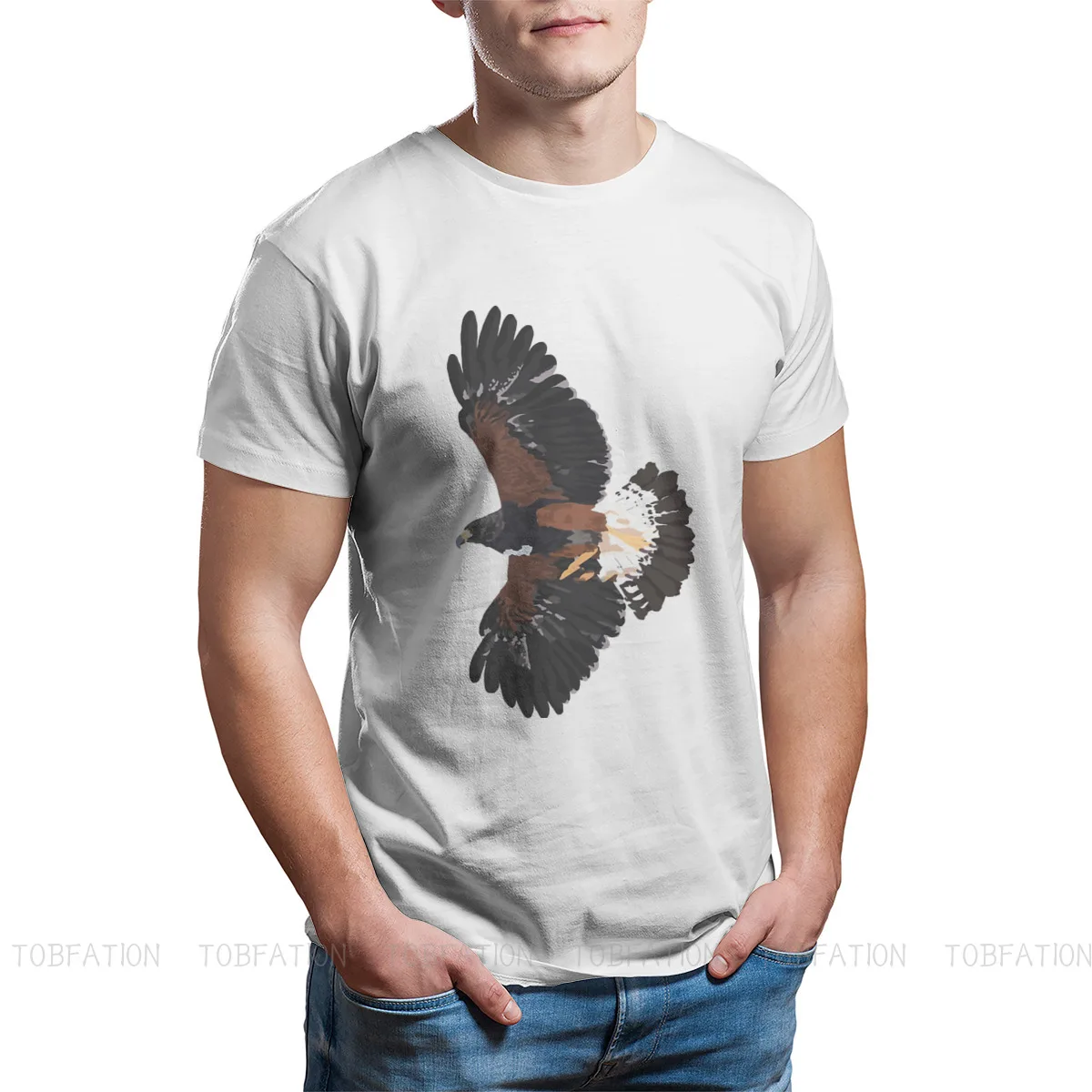 Harris Hawk Harajuku TShirt Falconry Austringer Creative Streetwear Leisure T Shirt Male Tee Special Gift Idea