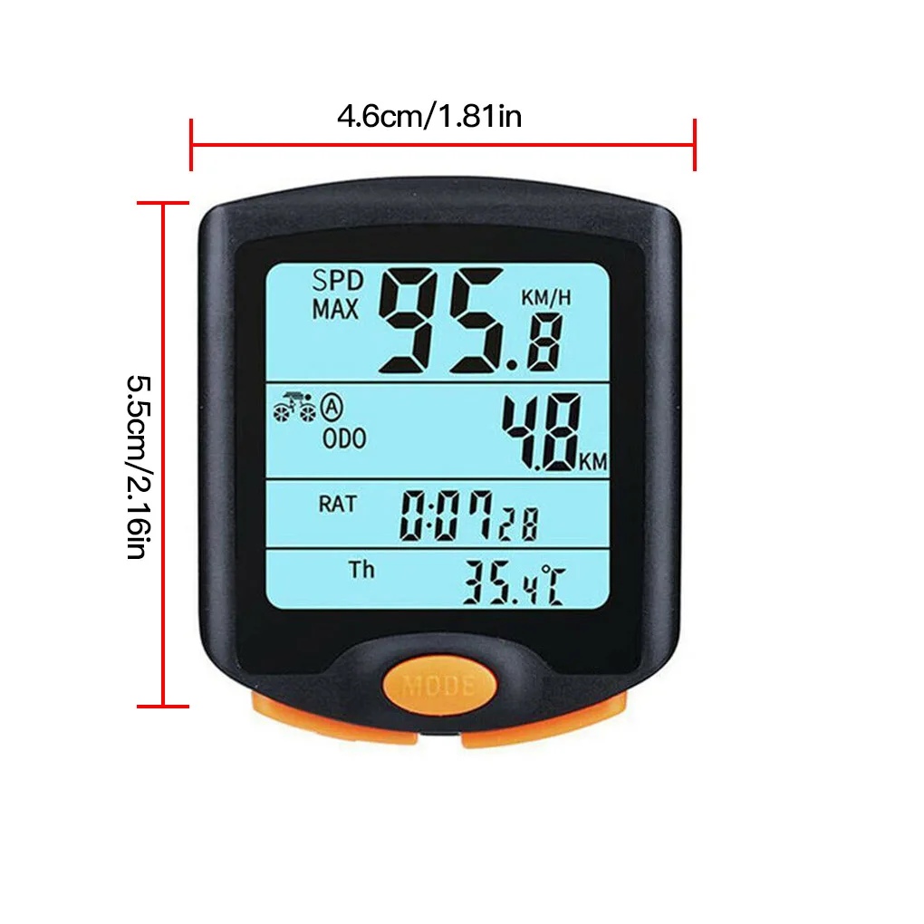 Display LCD tachimetro ciclismo ABS contachilometri digitale per bici contachilometri per bicicletta tachimetro per moto accessori per ciclismo