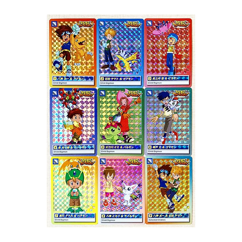 9pcs/set Digimon Digital Monster Toys Hobbies Hobby Collectibles Game Collection Anime Cards