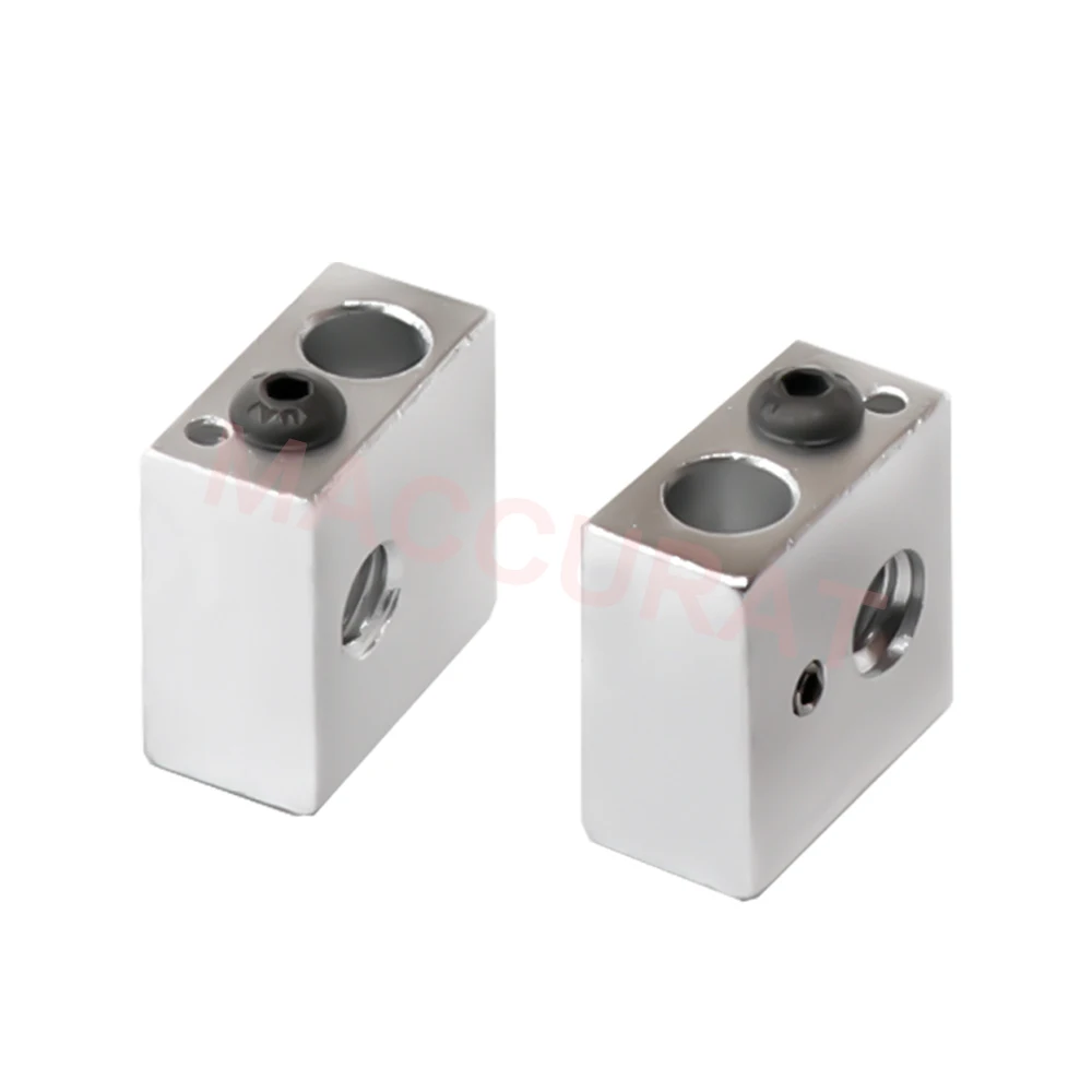 Reprap Makerbot MK7 MK8 Aluminium Heater Block For Print Head Hot End Heating Block 20*20*10 20x20x10 mm For 3D Printer