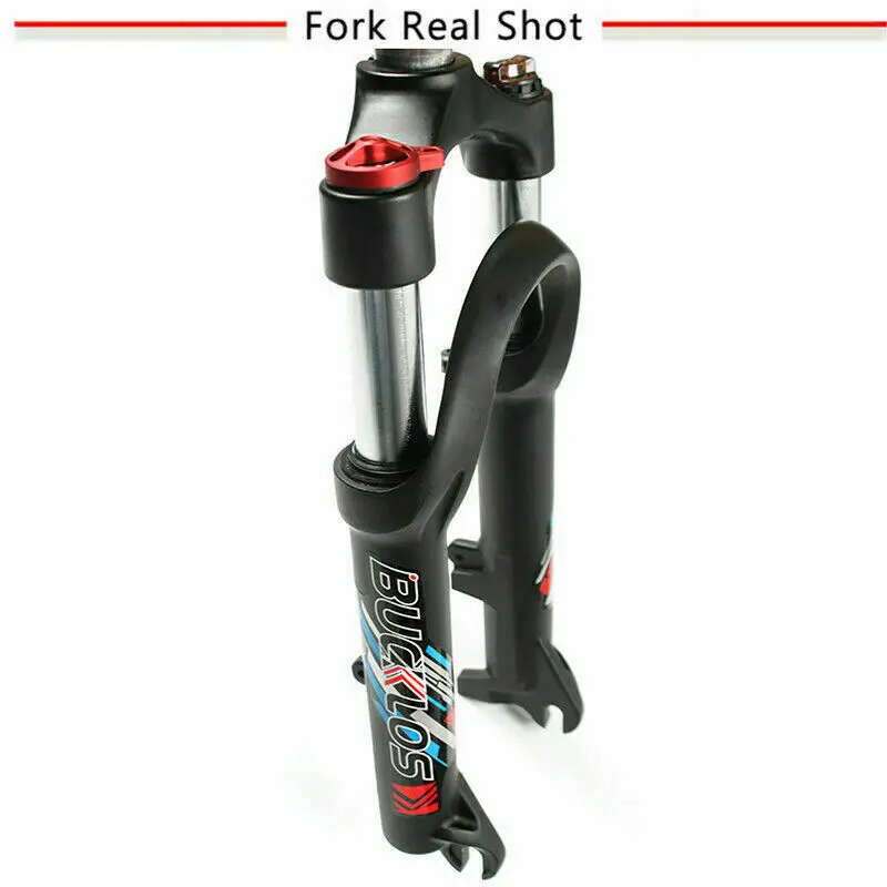BUCKLOS 20" Folding/BMX/MTB Bike Suspension Fork 1-1/8" Threadless Disc Brake Bicycle Forks 9*100mm Quick Release E-Bike Fork