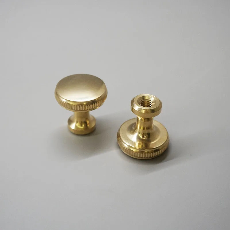 1 piece Brass Furniture Knob For Dresser Cabinet Pull Wardrobe Handle Single Hole New Cupboard Shoe Cabinet DoorKnob Hardware