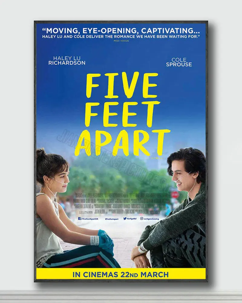 NJ301 Five Feet Apart Movie 3 Silk Posters and Prints wall art Art Poster Home Decor