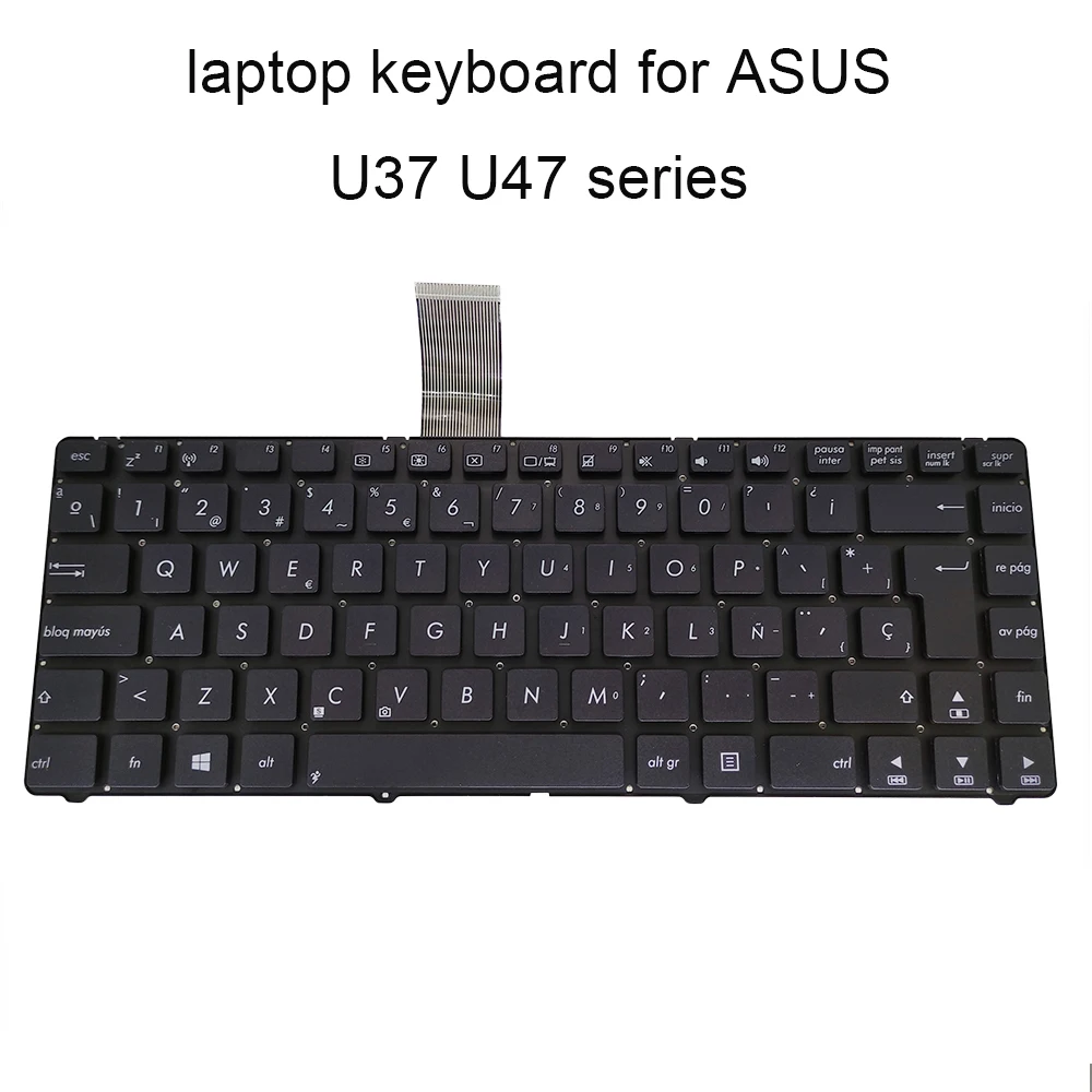 

U37 laptops Replacement keyboards for ASUS U37V U37VC SP Spanish black notebook keyboard V111346IK1 hot sale