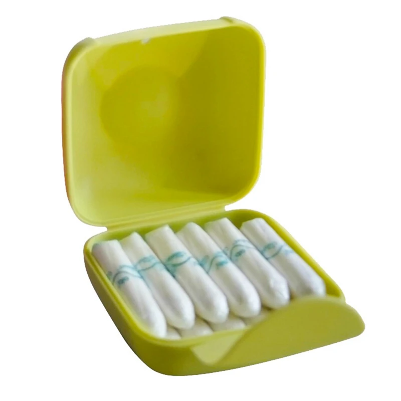 1 PCS Portable outdoor travel storage box woman tampon storage box cap tool set random color carrying bag