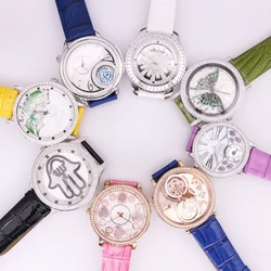 ¡Oferta! Reloj de pulsera de cuero para mujer, accesorio de pulsera de moda, de cristal, tipo antiguo, japonés, sin caja, descuento