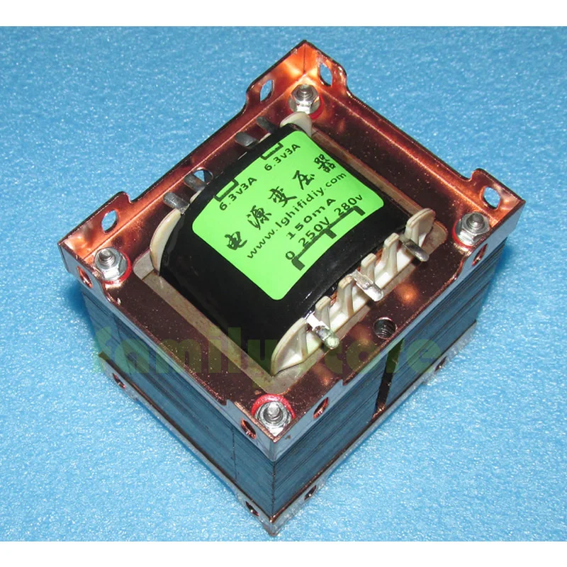 

High-quality Amplifier 92W power transformer, EI86 × 50mm Z11 iron core, 0-250V-280V0.15A, 6.3V3A, 6.3V3A, 3V3A, 3V3A