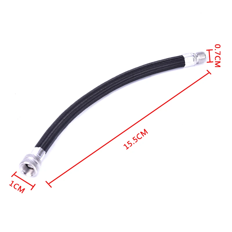 2024 1Pc Hot Bicycle Pump Extension Hose Tube Pipe Cord Portable Bike Pumping Service Parts