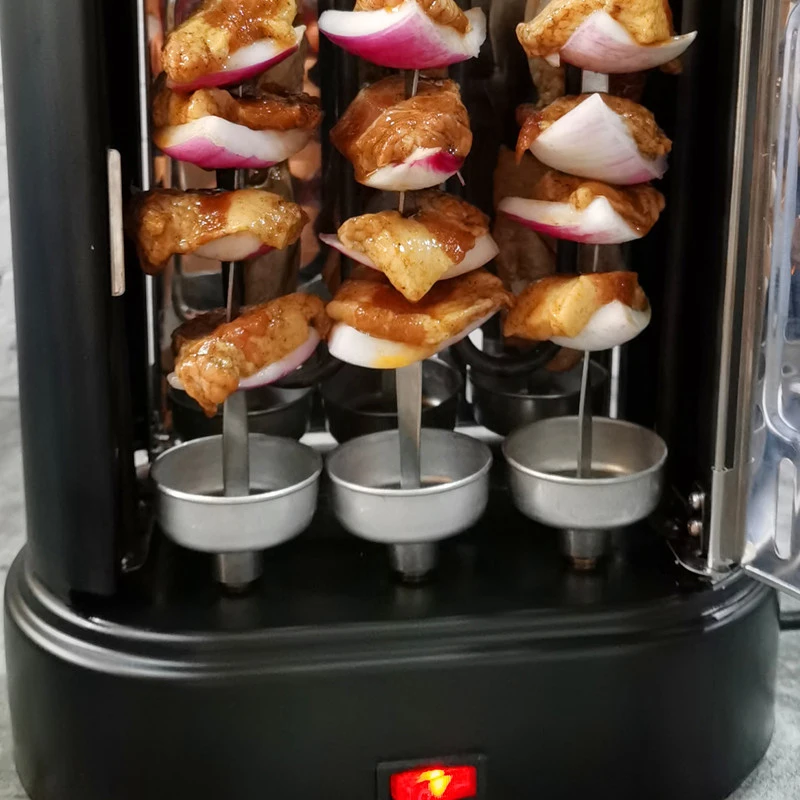 Machine à brochettes électriques sans fumée 1000W, four électrique rotatif automatique, petit four 220V/50HZ