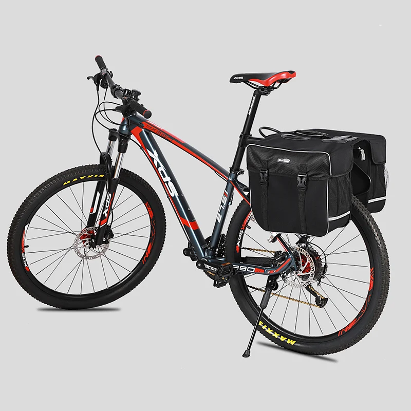 WEST BIKING Bicycle Bag Waterproof Bike Rear Rack Pannier 25-28L Large Capacity Side Bag Cycling MTB Luggage Carrier Trunk Bags